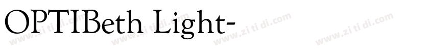 OPTIBeth Light字体转换
